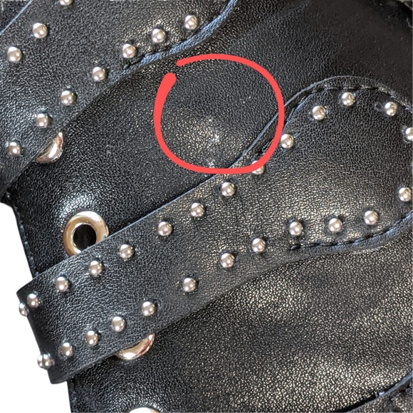 Studded Black Ankle Boots - Picture 9 of 12